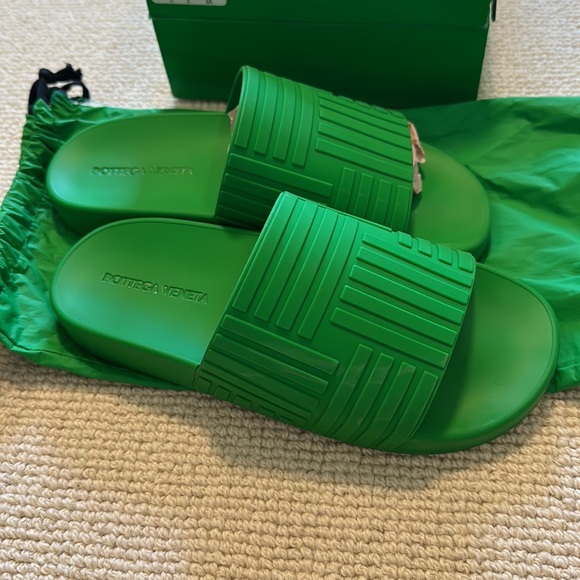 Bottega Veneta Green Slider Sandals EU size 40 - Picture 3 of 6